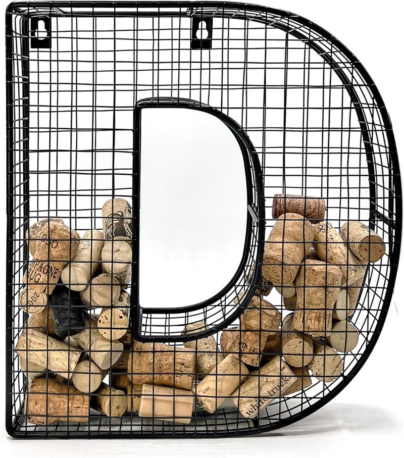 Oeno Wine Cork Holder Metal Display Collector Full Alphabet Display Letters & More (D) - Image 1